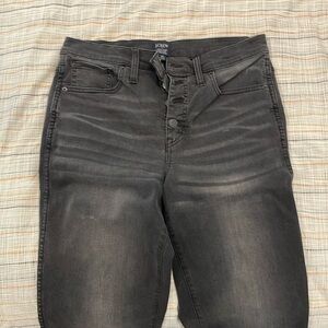 Washed black denim